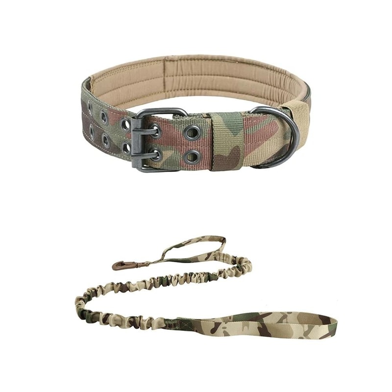 Professional Heavy Duty Tactical Dog Collar And Training Leash Set 10