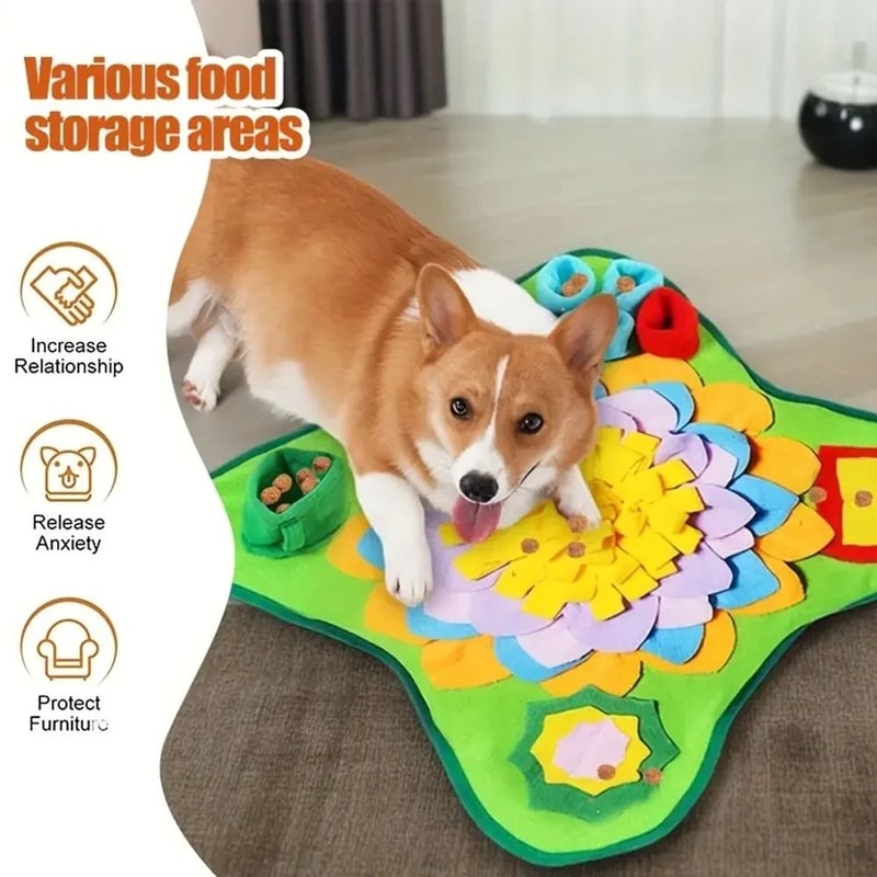 Interactive Pet Snuffle Mat For Healthy Slow Feeding 5