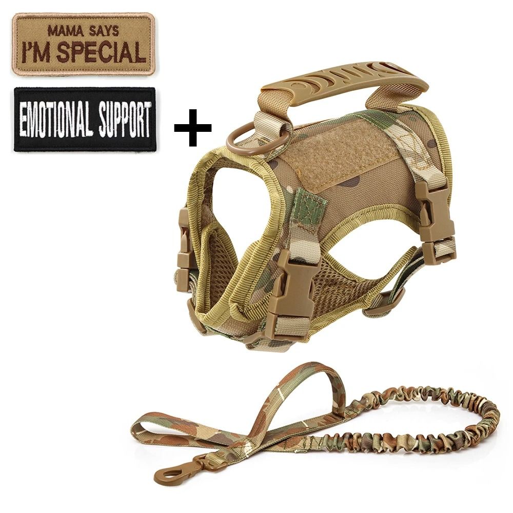 Professional Tactical Adventure Cat Harness And Leash Set 7