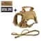 Professional Tactical Adventure Cat Harness And Leash Set 8