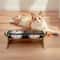 Elevated Industrial Iron And Wood Pet Feeder 4