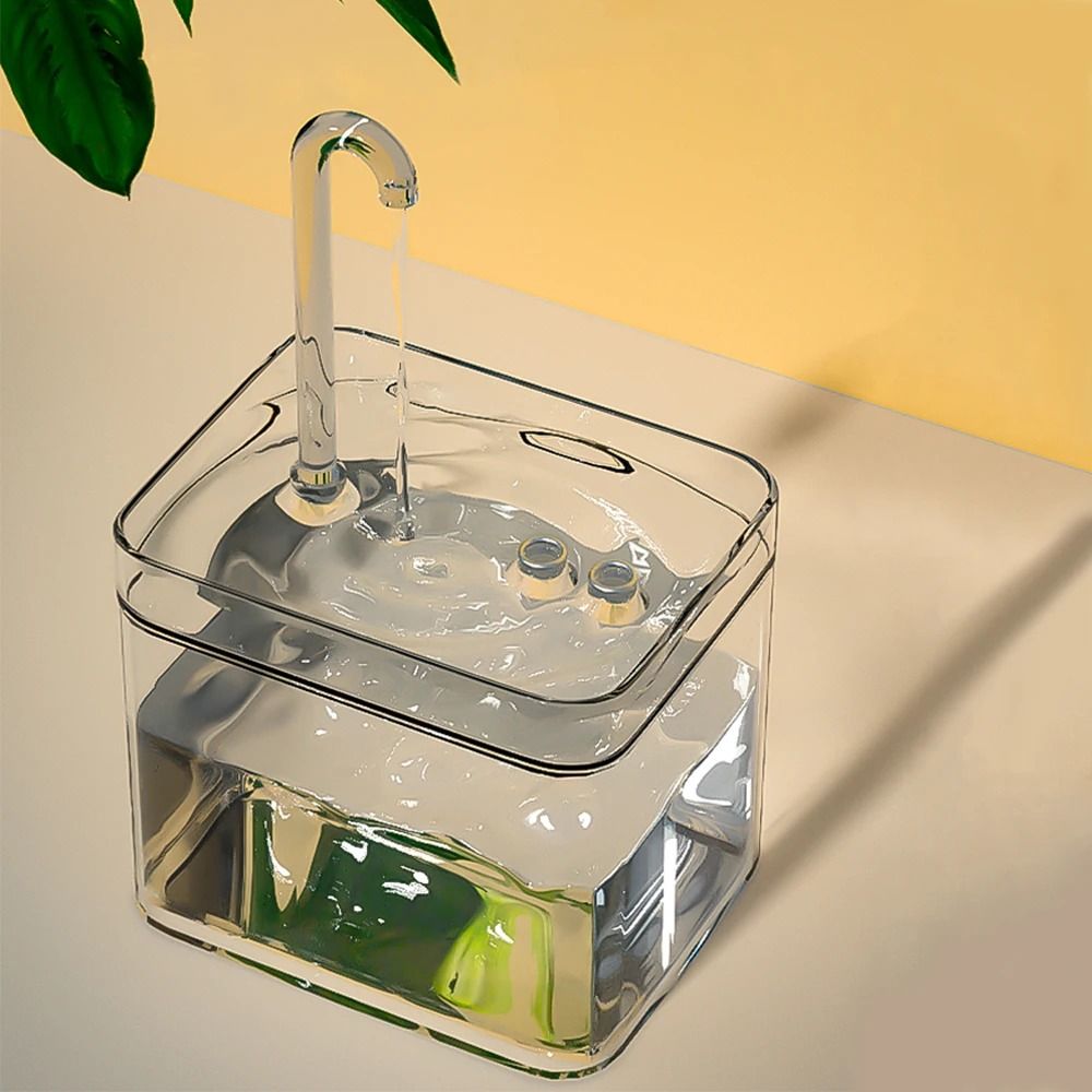 Automatic UltraQuiet Transparent Pet Water Fountain 2