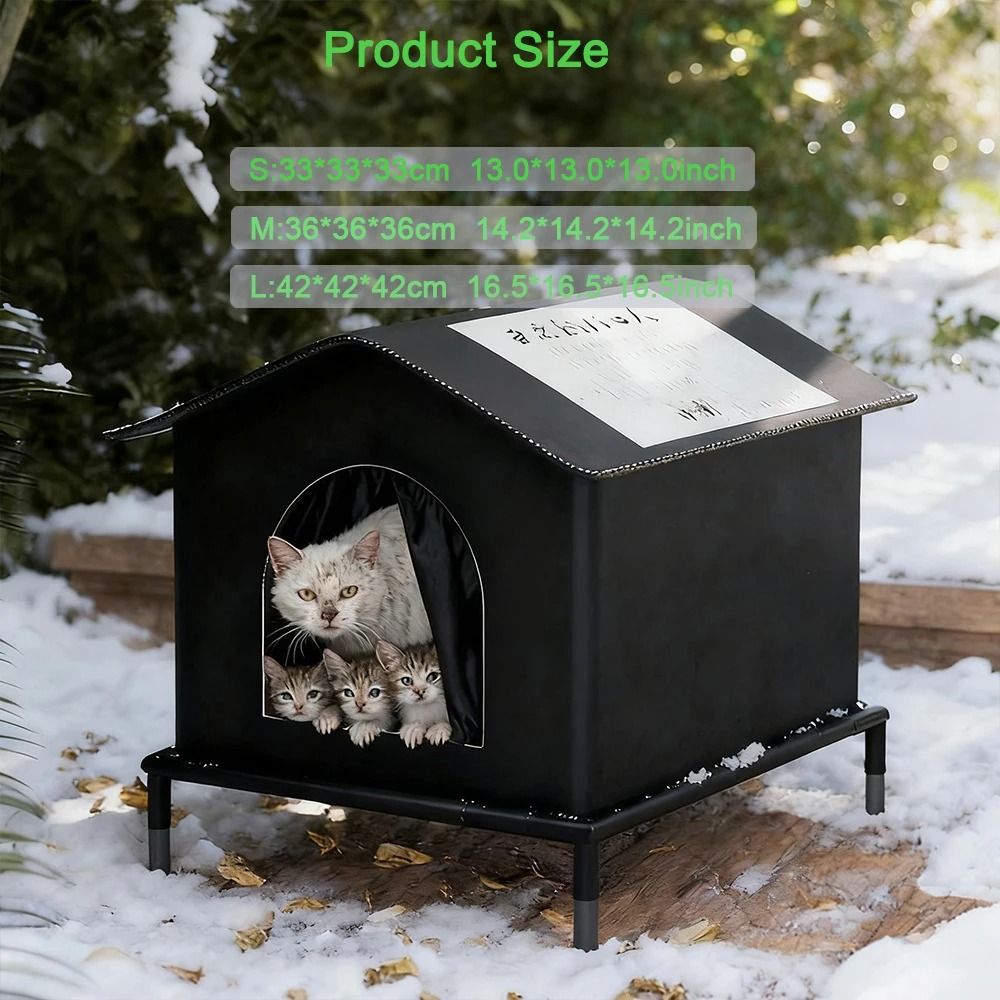 AllWeather Insulated Outdoor Cat Shelter 4