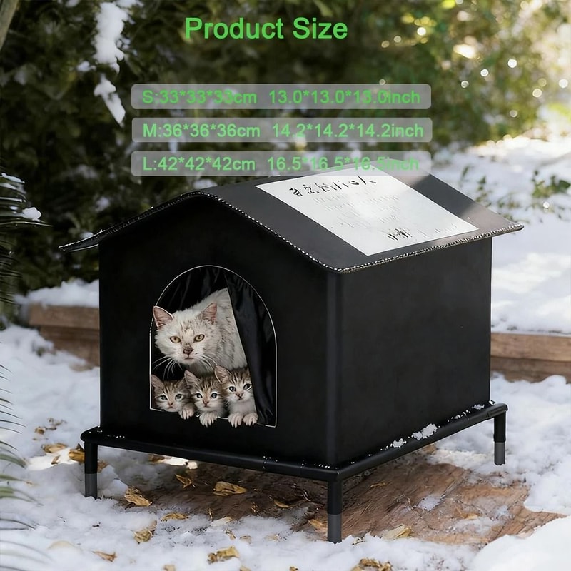 AllWeather Insulated Outdoor Cat Shelter 4