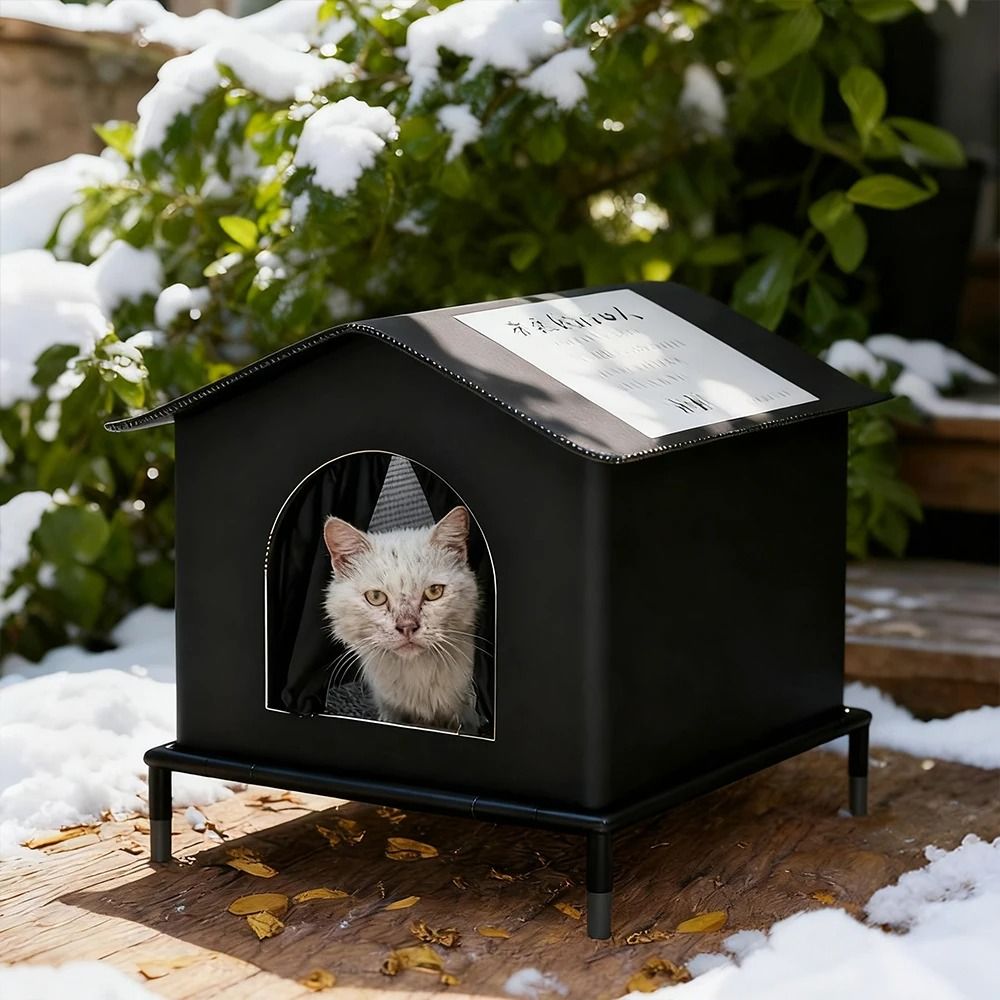 AllWeather Insulated Outdoor Cat Shelter 6