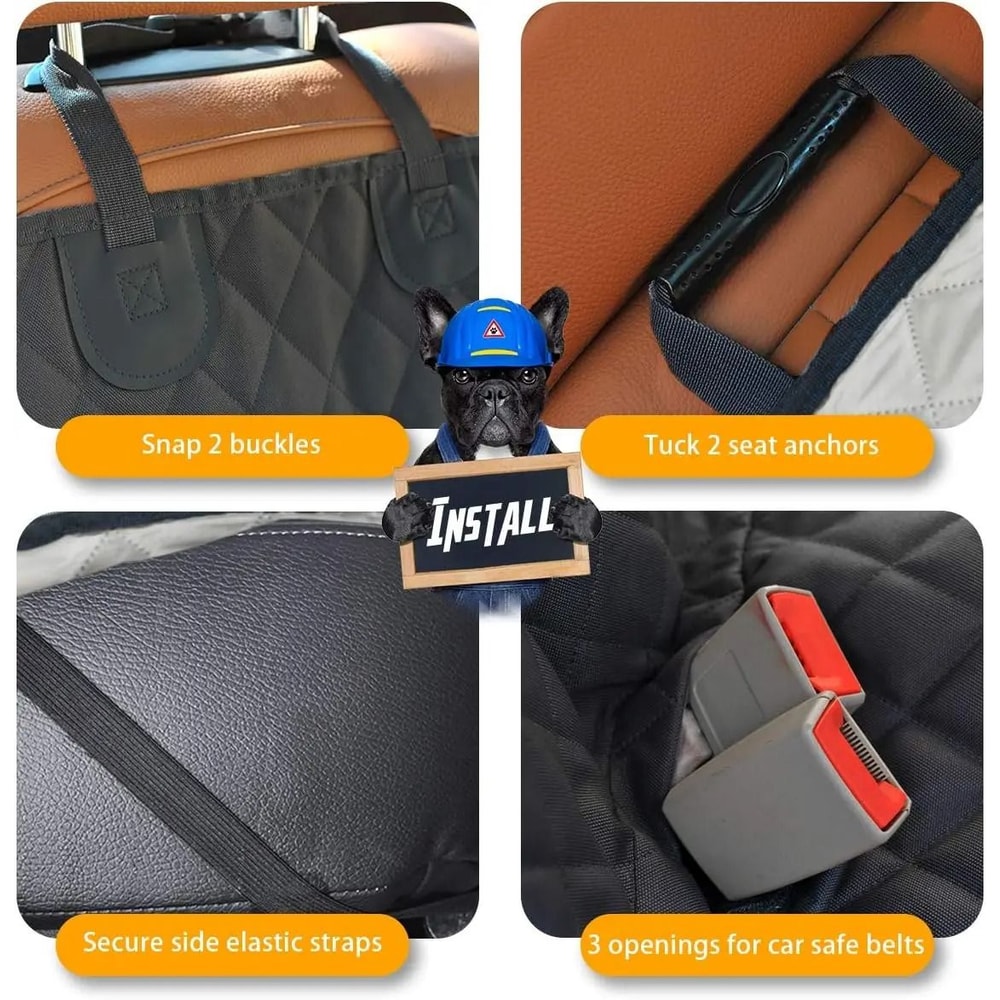 Professional Waterproof Nonslip Dog Car Seat Protector 5