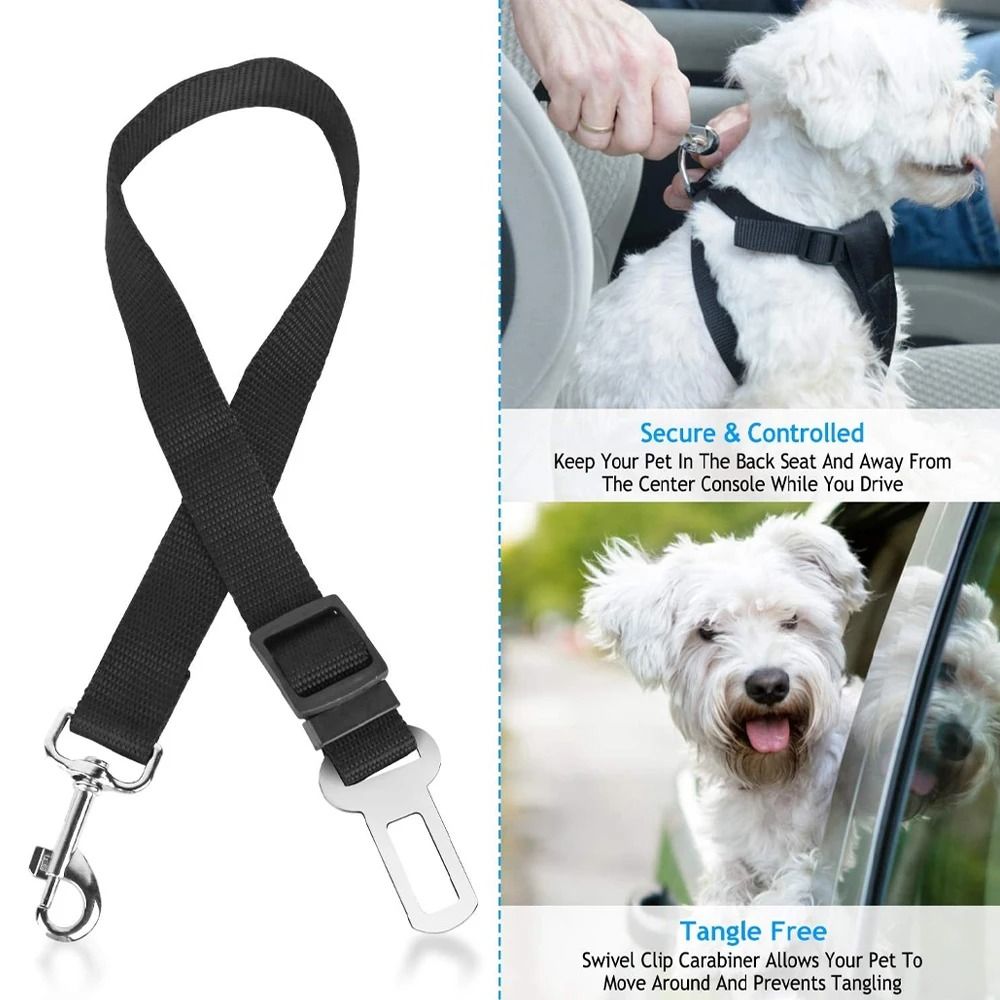 Universal Adjustable Nylon Pet Safety Seat Belt 0