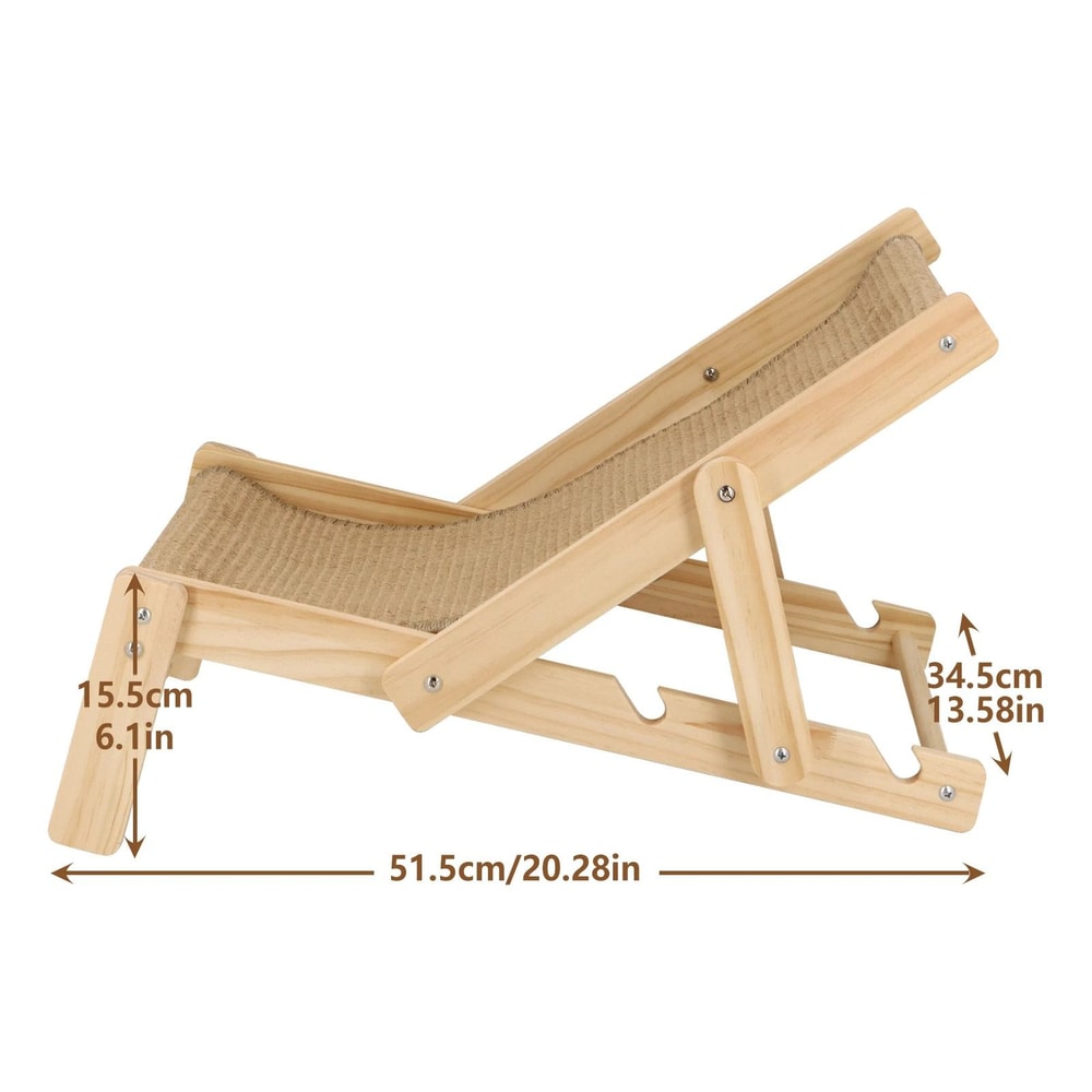 Professional Two In One Adjustable Cat Sisal Bed Chair 1