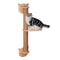 Professional Wall Mounted Pine Cat Climbing Tree And Hammock 1