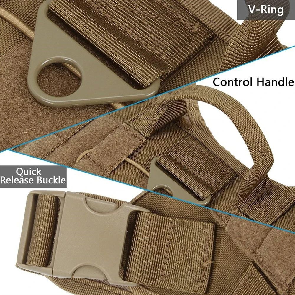 Professional Heavy Duty Tactical Dog Harness With No Pull Design 4