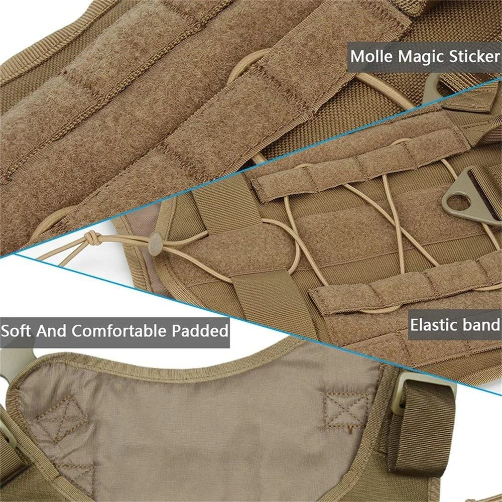 Professional Heavy Duty Tactical Dog Harness With No Pull Design 5