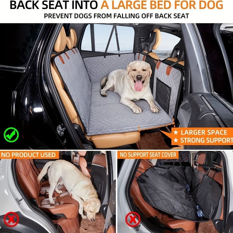 Professional Heavy Duty Waterproof Dog Car Seat Hammock 4