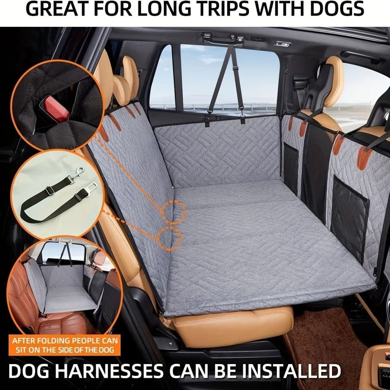 Professional Heavy Duty Waterproof Dog Car Seat Hammock 5