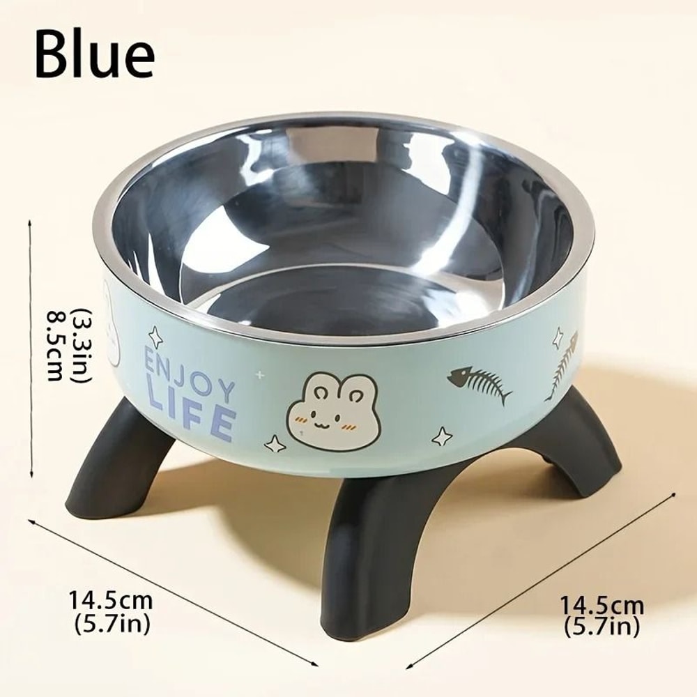 Professional Elevated AntiTip Stainless Steel Pet Bowl 9