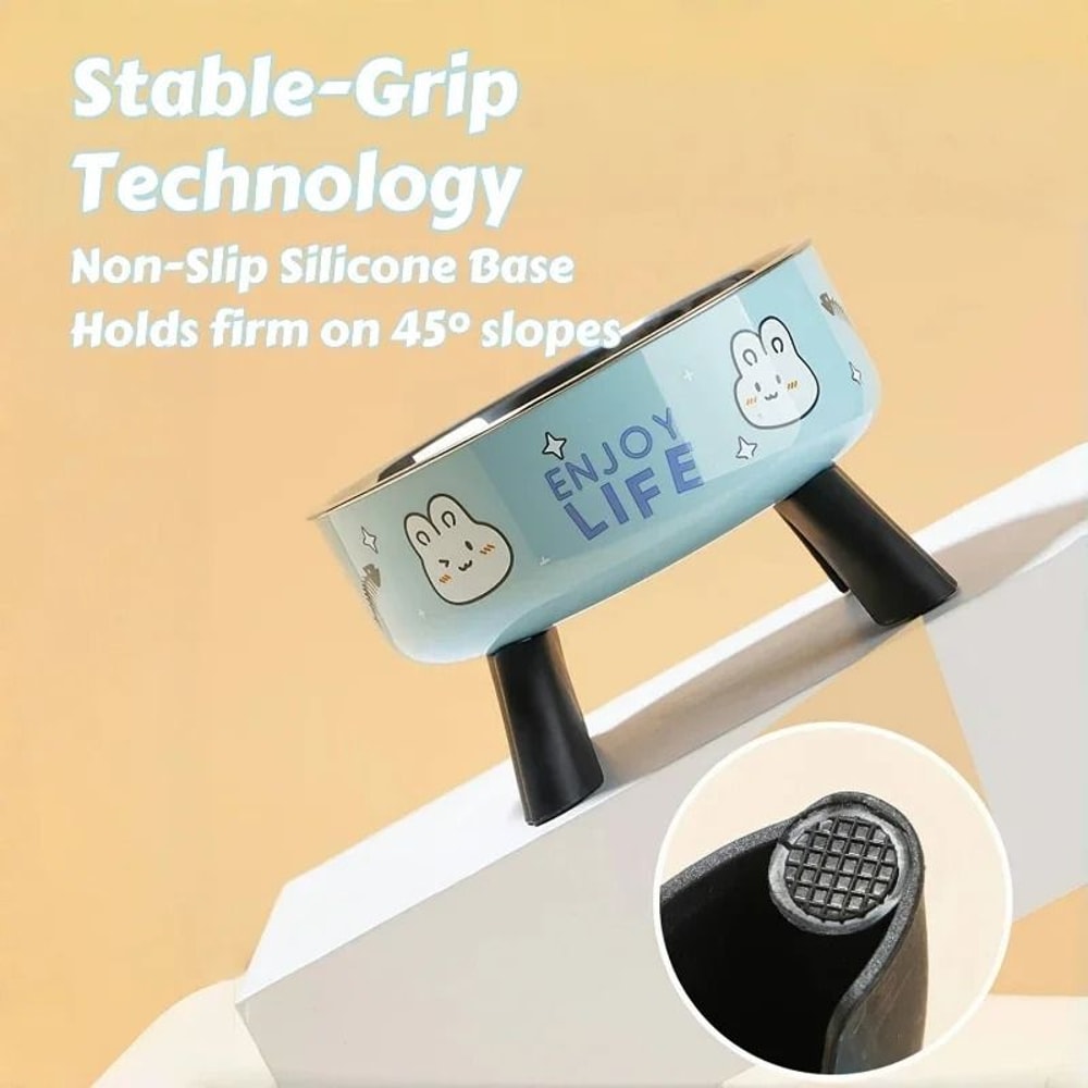 Professional Elevated AntiTip Stainless Steel Pet Bowl 2