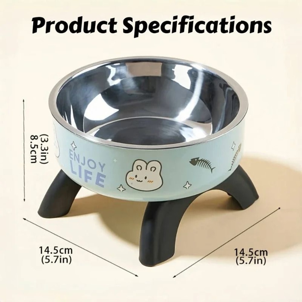 Professional Elevated AntiTip Stainless Steel Pet Bowl 3