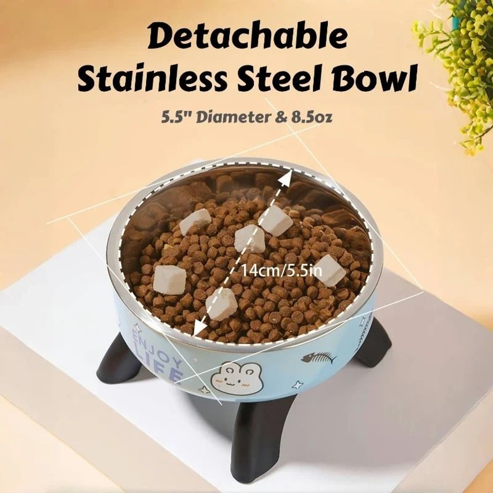 Professional Elevated AntiTip Stainless Steel Pet Bowl 4