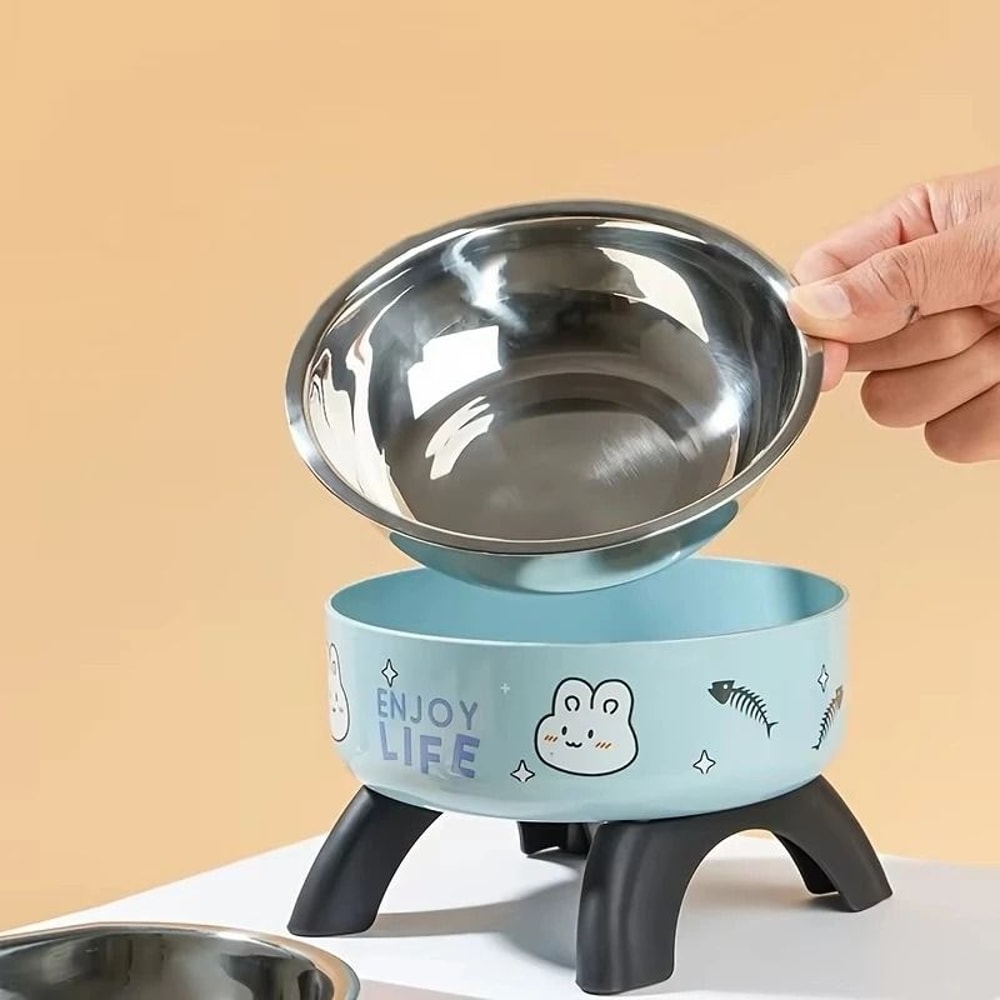 Professional Elevated AntiTip Stainless Steel Pet Bowl 5