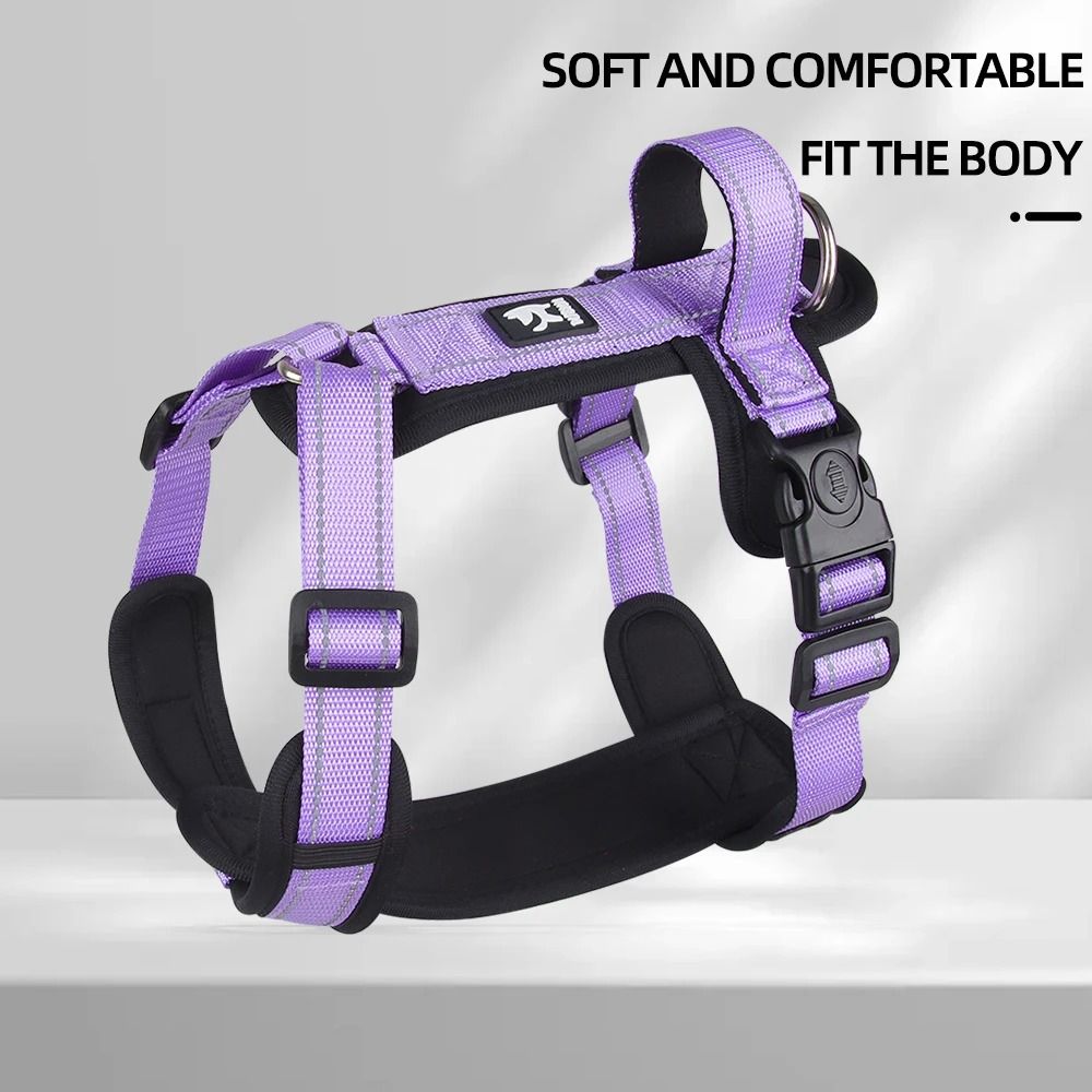 Professional AntiEscape Reflective Dog Harness With Control Handle 2