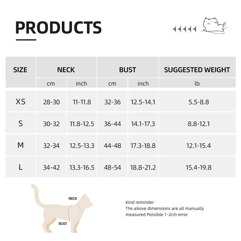 Professional Adjustable Reflective Kitten Chest Strap Leash Set 2