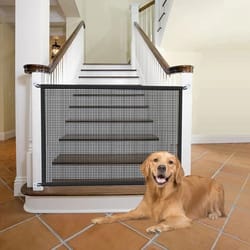 professional folding mesh pet safety gate and isolated barrier