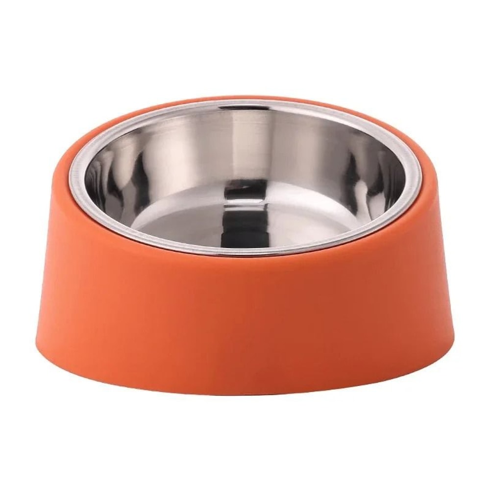Professional Angled Stainless Steel AntiTip Pet Bowl 9