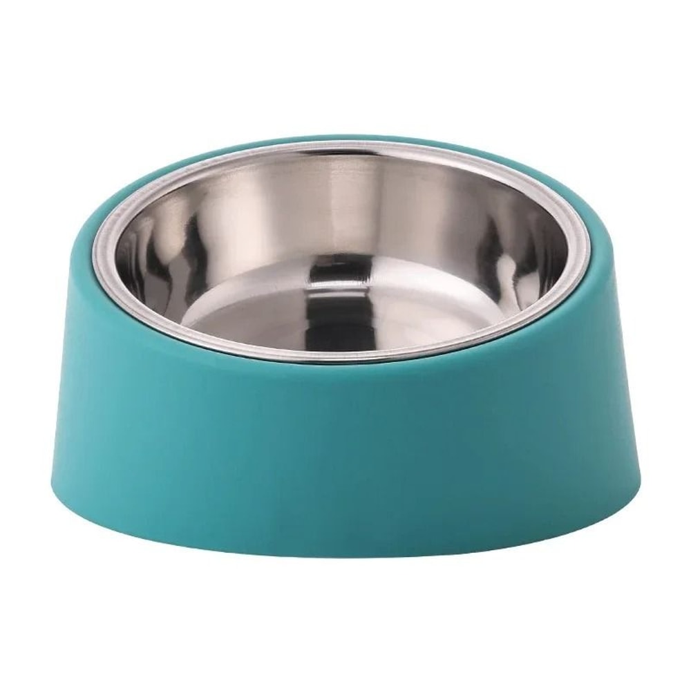 Professional Angled Stainless Steel AntiTip Pet Bowl 8