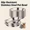 Professional Stainless Steel SlipResistant Cat Bowl Set 0