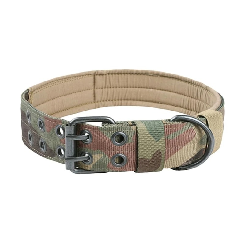 Professional Adjustable Military Dog Collar With Metal Hardware 9