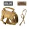 Professional Tactical Nylon Cat And Small Dog Harness Leash Kit 7