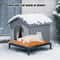 Outdoor Insulated Cat House With Stand 3