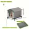 Outdoor Insulated Cat House With Stand 1