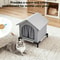 Outdoor Insulated Cat House With Stand 4
