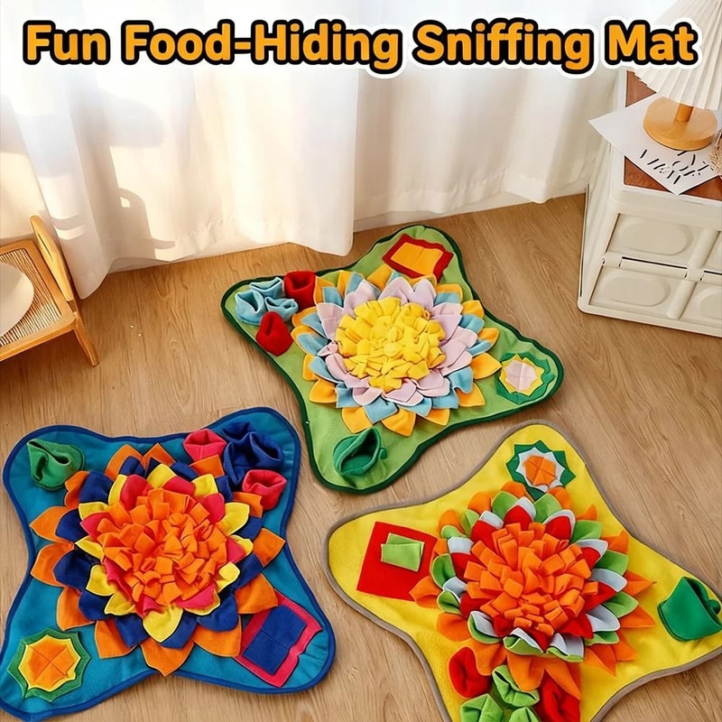 Interactive Dog Snuffle Mat And Puzzle Feeder 4
