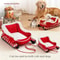 Christmas Sleigh Festive Plush Pet Bed 2