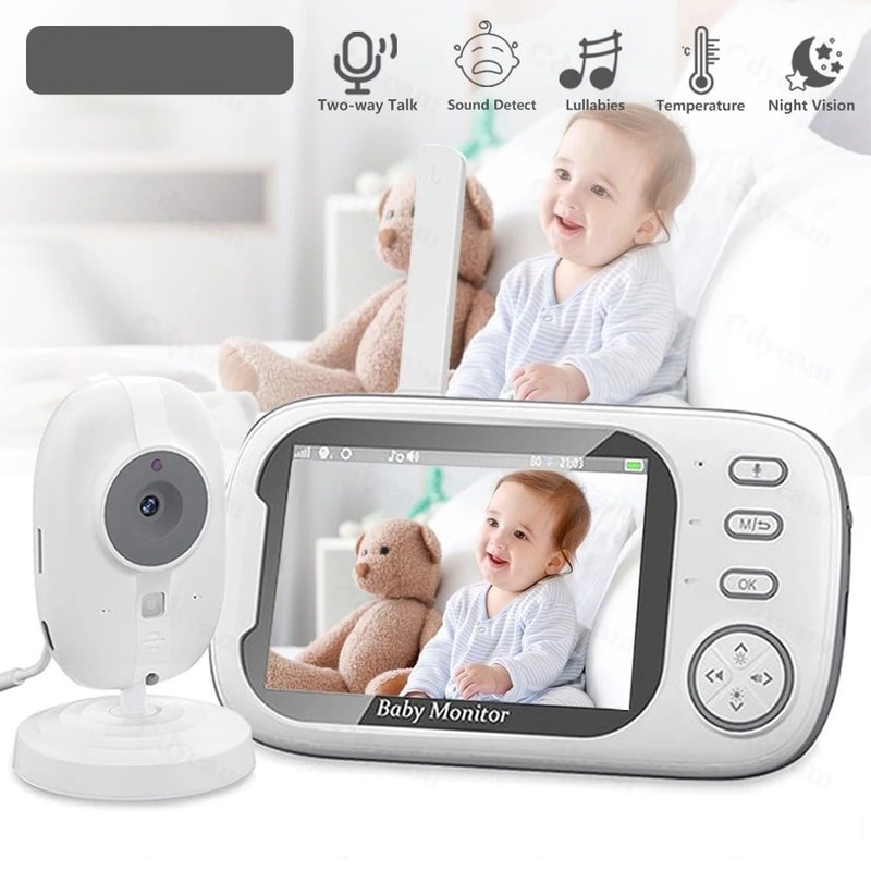 Wireless Video Baby Monitor With Night Vision And Temperature Monitoring 0