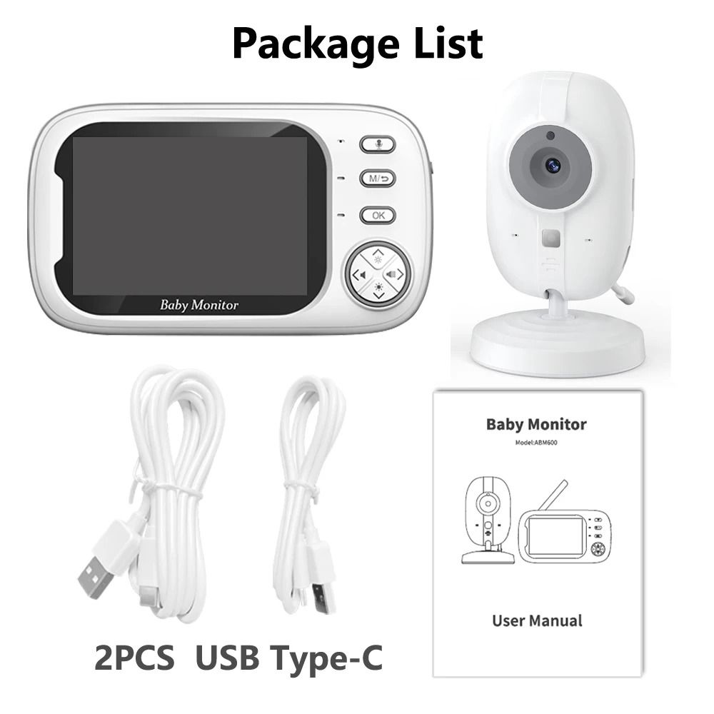 Wireless Video Baby Monitor With Night Vision And Temperature Monitoring 1