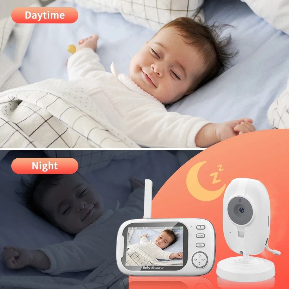 Wireless Video Baby Monitor With Night Vision And Temperature Monitoring 4