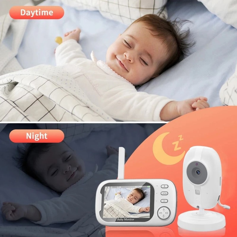 Wireless Video Baby Monitor With Night Vision And Temperature Monitoring 4