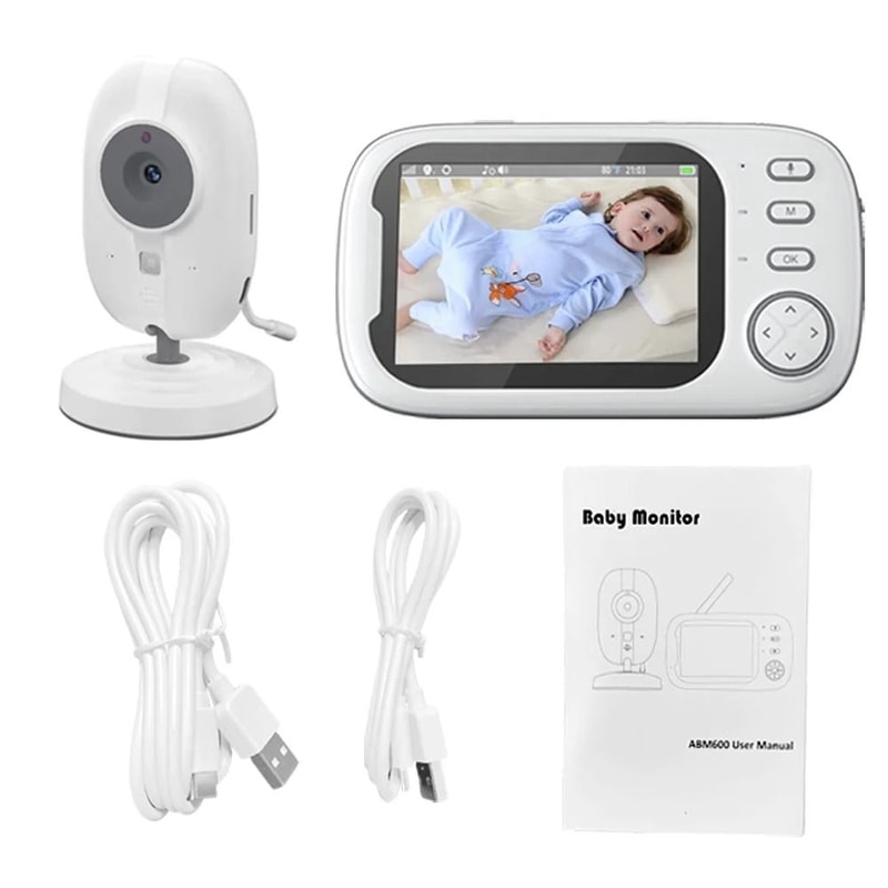 Wireless Video Baby Monitor With Night Vision And Temperature Monitoring 6