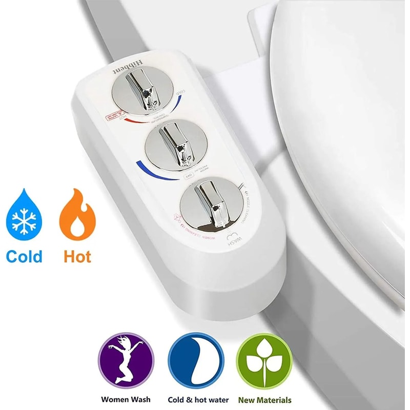 Mechanical Bidet Toilet Attachment With Hot And Cold Water 0