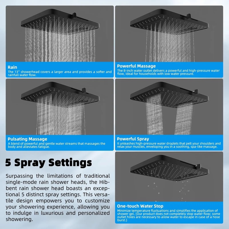 Upgraded Dual Filtered Rainfall And Handheld Shower Combo 2