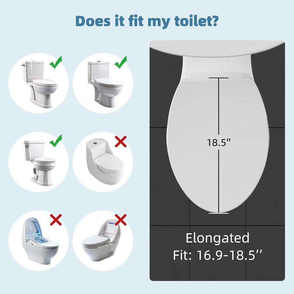 Elongated Bidet Toilet Seat With SlowClose Technology 6