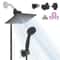 10 In Metal Rainfall Shower Head With Handheld Spray Combo 0