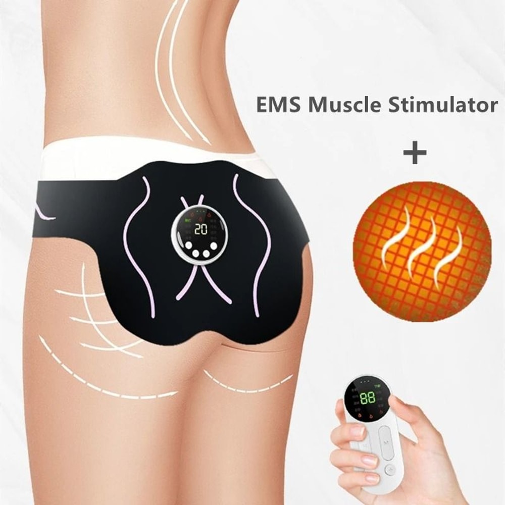 EMS Electric Hip Trainer With Remote Control And Heating Massager 2