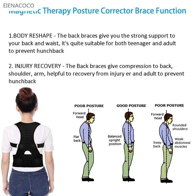 Adjustable Back And Waist Posture Corrector Brace 1