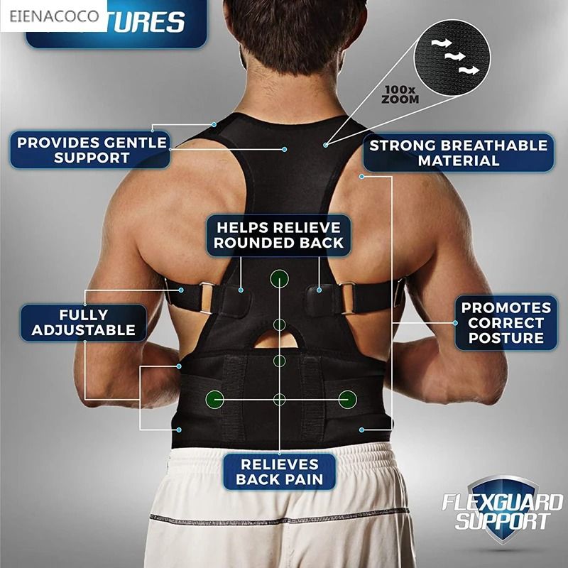 Adjustable Back And Waist Posture Corrector Brace 3