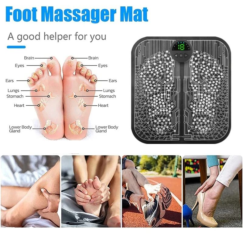 Rechargeable EMS Foot Massager Pad For Muscle Relaxation 1