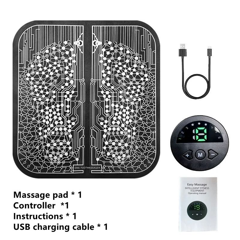 Rechargeable EMS Foot Massager Pad For Muscle Relaxation 6
