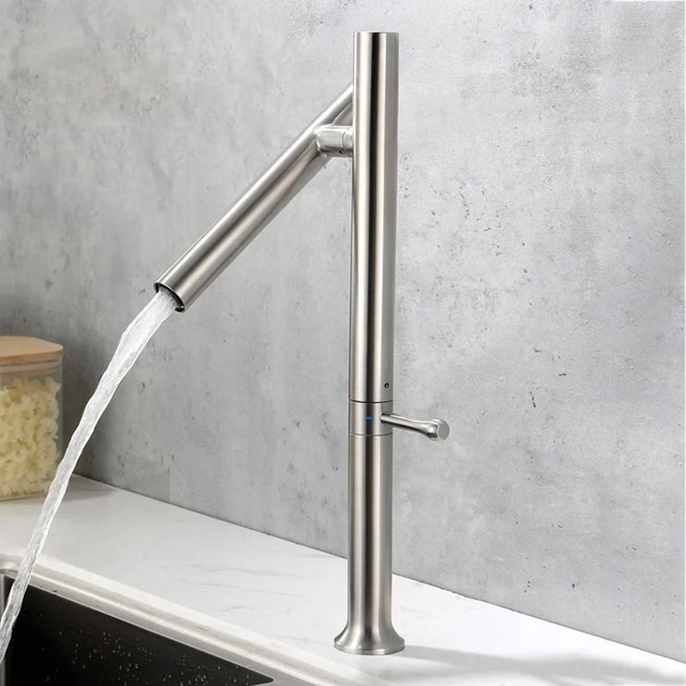 304 Stainless Steel Folding Kitchen Sink Faucet 0